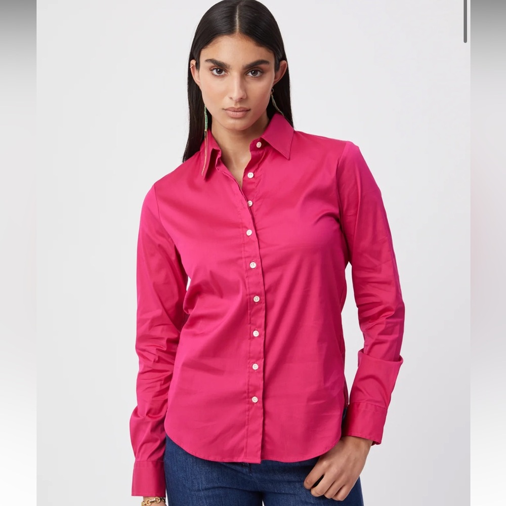 The Shirt Rochelle Behrens The Icon Shirt in Fuchsia